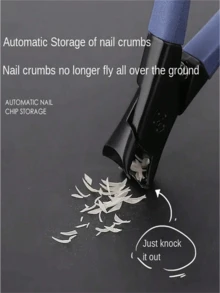 1pc Wide Opening Anti-Splash Nail Clippers, Ergonomic Design For Thick Toenails, Sharp & Durable Nail Cutter With Anti-Splash Feature - Multicolor - View 6