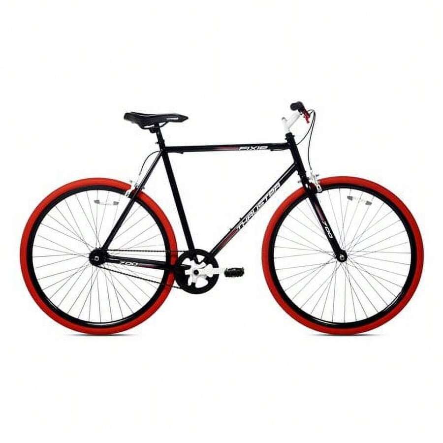 Thruster Fixie Men's Bike, Adult, Ages 13+, Black/Red - Black - View 1