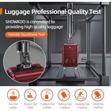 SHOWKOO Luggage Sets Expandable PC+ABS Durable Suitcase Sets Double Wheels TSA Lock 4 Piece Luggage Set Orange - Red - View 8