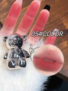 熊图案钥匙扣唇彩，丝滑哑光唇泥持久哑光液体唇膏高色度唇彩 Y2K 彩妆 - 彩色 - 查看 20