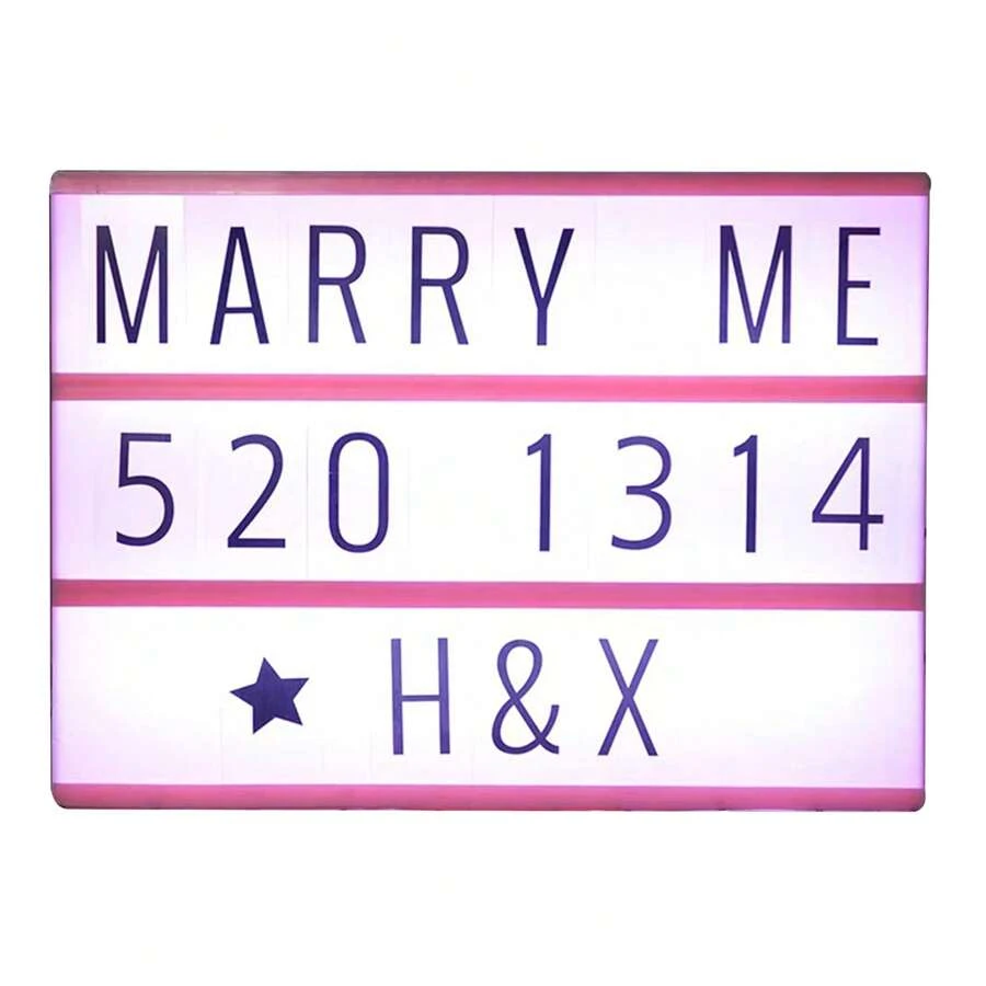 ANTSAY Luminous Letter Light, A DIY Led Light Sign For Room Decor, Suitable As A Gift For Girlfriends, Colleagues And Family Members.