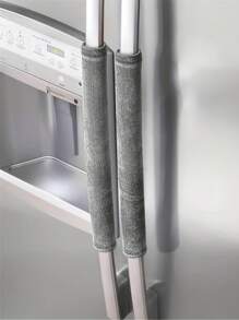 1/2pcs Refrigerator Door Handle Cover, Kitchen Appliance Decor, Anti-Skid Protector Gloves, For Fridge Microwave Oven Door Knob , CoversNon-Slip Anti-Oil Warm Refrigerator Door Handle Gloves, Refrigerator Oven Handle Protective Cover, Handle Gloves