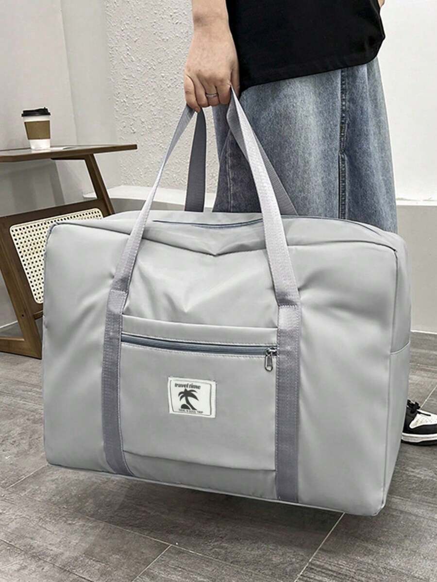 64L 超大容量可折叠轻便旅行收纳袋，便携式防水打包行李袋，旅行健身手提包，被子衣服收纳袋，非常适合旅行和宿舍，卧室配件学校用品返校宿舍必需品学校包学校配件学校用品