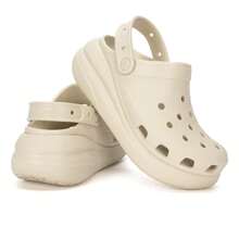Crocs Dép quai hậu cổ điển Puff Clog dành cho cả nam và nữ, thoải mái, thoáng khí, khuyến nghị đặt hàng nhỏ hơn một cỡ - 207521-2Y2 - xương trắng - Xem 3