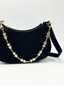 时尚金属星形包带链，优雅替换肩带，适用于女士手提包情人节 - 彩色 - 查看 7