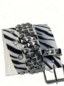 Cinturón de estilo punk para hombres, cinturón BP, cinturón de moda unisex, imprescindible para tipos y chicas geniales, adecuado para adolescentes, uso casual al aire libre, deportivo, de viaje, graduación, cumpleaños, uso diario - Multicolor - Ver 20