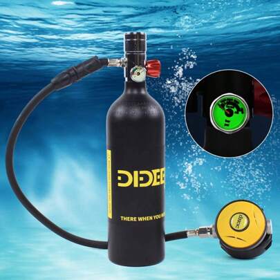 SHZICMY Mini Scuba Set,0.5L Scuba Diving Tank With Pump,4500 PSI Underwater Breathing Diving Tank Kit,Diving Snorkeling Ox-Ygen Tank Breath Pump Equipment For Underwater Exploration