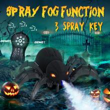 DEERC Remote Control Spider, Robot Spide With Spray And Lights, Robot Toy For Kids, For Halloween Xmas Birthday Party Joke Prank, Wireless RC Realistic Bot Moving Real Music Effect Tarantula