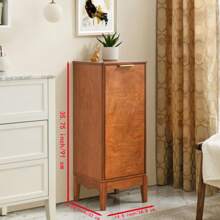 Modern Bathroom Floor Cabinet &Linen Cabinet With Adjustable Shelves,Antique Brass(14.5"*12.6"*35.7")
