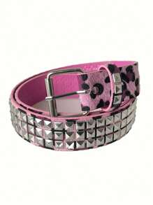 Cinturón de estilo punk para hombres, cinturón BP, cinturón de moda unisex, imprescindible para tipos y chicas geniales, adecuado para adolescentes, uso casual al aire libre, deportivo, de viaje, graduación, cumpleaños, uso diario - Multicolor - Ver 3