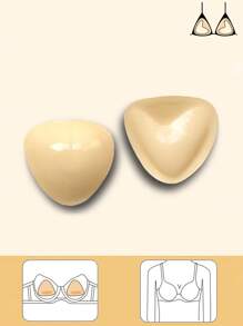 2pcs Double-Sided Adhesive Bust Pads For Women, Enhances Cleavage For Bras, Swimwears, Sports Bras