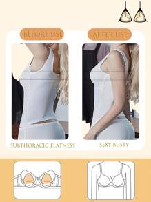 2pcs Double-Sided Adhesive Bust Pads For Women, Enhances Cleavage For Bras, Swimwears, Sports Bras