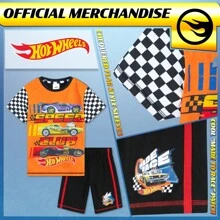 Hot Wheels Pyjamas 2 Piece Summer Nightwear Set Short PJs Soft Breathable Loungewear - Orange - View 4