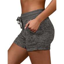 Women's Shorts Cotton Blend - 深灰色 - 查看 1