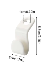 30/10/1pc 塑料衣架连接钩，简约白色迷你塑料衣架连接钩卧室时尚衣服帽子连接器，可堆叠串联存放多层衣服帽子