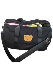 1pc Fashionable Black Mommy Bag With Large Capacity, Suitable For Daily Use, Traveling, And Infant Diaper Storage In Autumn And Winter - Black - View 7