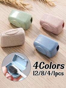 12/8/4/1pc Portable Toothbrush Holder - Keep Your Toothbrush Clean And While Traveling! Toothbrush Holder Toothbrush Holder Toothbrush Head Cover Toothbrush Head Cover Toothbrush Hat Toothbrush Protector Travel Accessories Back To School