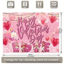 Pancarta de 'Feliz Día de San Valentín', disponible en varios tamaños, adecuada para decoración del Día de San Valentín, fondo del Día de San Valentín, decoración de la pancarta de la fiesta del Día de San Valentín - Multicolor - Ver 11