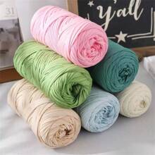 2 piezas de hilo de chenilla elástico de alta calidad de 400g con estampado floral, fibra de poliéster, apto para tejer a mano bolsas, cestas, alfombras, zapatos, textiles para el hogar y manualidades DIY