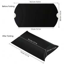 30pcs Solid Color Oversized Gift Boxes, Extra Large Kraft Paper Wedding/Christmas Gift Boxes, Pillow Shaped Kraft Paper Candy Box, Party Gift Box With Ribbon - Multicolor - View 2