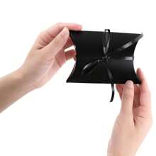 30pcs Solid Color Oversized Gift Boxes, Extra Large Kraft Paper Wedding/Christmas Gift Boxes, Pillow Shaped Kraft Paper Candy Box, Party Gift Box With Ribbon - Multicolor - View 6