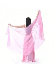 涤纶肚皮舞披肩、肚皮舞围巾、舞蹈表演配饰、女士肚皮舞雪纺围巾 - 彩色 - 查看 17