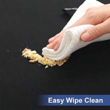 LMETJMA Rectangle Tablecloth Elastic Fitted Tablecloths 6 Ft Tables Washable Folding Polyester Table Cover JT898