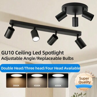CANMEIJIA GU10 svart linjär/rund infälld taklampa, LED-downlight i modern heminredning i aluminium, utbytbar GU10-lampa, lämplig för vardagsrum, matsal, sovrum, kök, hall, café, mässhall, läsrum, hotell, klädaffär, showroom