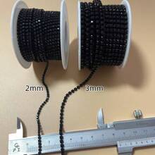 10 Yards/Roll Claw Chain Electroplated Diamond Chain, Crystal Rhinestones Close Chain For Party Dress Decor, Christmas Decoration, Clothing Accessories, DIY Nail Art, Phone Case Decoration - Dark Purple - View 5