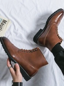 Versão Coreana Negócios Formal Elegante Cavalheiro High-End Estilo Britânico Confortável Moda Botas De Bico , Trabalho & Casual Homens Sapatos