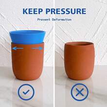 1 Bộ Dụng Cụ Làm Gốm Hình Nón Cạnh, Hình Nón Tạo Cạnh Gốm Nhiều Kích Cỡ, Dụng Cụ Làm Gốm ABS Cạnh Cố Định, Dụng Cụ Làm Gốm (XS, S, M) - Nhiều màu - Xem 2