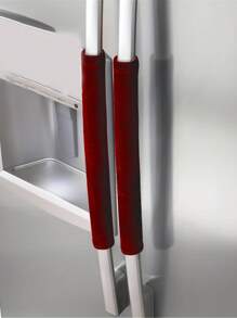 1/2pcs Refrigerator Door Handle Cover, Kitchen Appliance Decor, Anti-Skid Protector Gloves, For Fridge Microwave Oven Door Knob , CoversNon-Slip Anti-Oil Warm Refrigerator Door Handle Gloves, Refrigerator Oven Handle Protective Cover, Handle Gloves