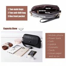 Lightweight Portable Mini Wristlet Wallet For Women With Adjustable Crossbody Strap, Small Cross Body Bag For Woman Mini Crocodile Pattern Crossbody Wallet Purse Mini Shoulder Handbags With Wristlet Strap Compact Preppy Fashion Vintage Small Purses Cross Body Bag Fall Spring Winter Summer Bags For Women Teacher Christmas Mother's Day Wedding Birthday Gifts Holiday Travel Essentials Purses And Bags Little Bags For Ladies Party Bags