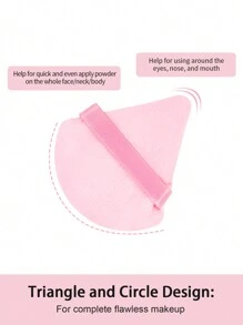 MAANGE 30pcs Professional Makeup Brushes With Velvet Bag+20pcs Powder Puff Accessories+1pc Silicone Cleaning Bowl+1pc Waterproof Wash Bag,Makeup Tools With Soft Brush Hair For Easy Carrying,Foundation Brush,Eye Shadow Brush,Blending Brush,Eyebrow Brush,Brush Set For Travel - 粉色 - 查看 6