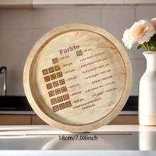 1pc Wooden Dice Game Tray With 6 Dice - Creative Tabletop Game For Teens, Ideal For Family Gatherings And Travel - Multicolor - View 3