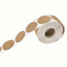 500pcs/1Rolls Kraft Paper Round Self-Adhesive Label Item Category Name Sticker Personalized Label Love Self-Adhesive Label Item Category Name Sticker Personalized Label DIY Holiday Decorating Baking Stickers