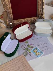 1pc/6pcs Pendant Necklace Jewelry Box Flocked Gift Box For Jewelry Storage And Display - Multicolor - View 8