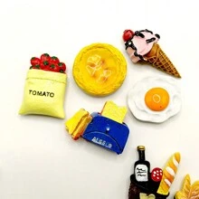 3/8/16/24pcs, Refrigerator Magnets, Simulation Food Fridge Magnets, Cute Decorative Magnets, Personalized Fridge Magnet For Kitchen Office Whiteboard Locker Cabinet And Dishwasher, Kitchen Decoration, Home Decoration, Mother's Day Gifts Birthday