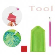 DIY 5D Diamond Painting Kit - Winter London Big Ben & Ferris Wheel Scene, Full Drill Round Diamond Painting Art Suitable For Beginners, Best Craft Gift And Home Decor - Multicolor - View 9