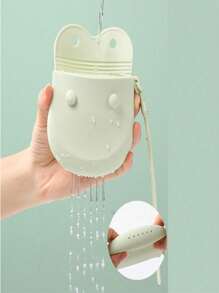 Estuche para dentaduras de silicona con tapa, bolsa de almacenamiento portátil para retenedores, contenedor para protector bucal de ortodoncia, fácil de apretar para uso en viajes y hogar, regalo para mujeres - Multicolor - Ver 4