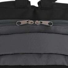 Spacious 40L Black And Grey School Backpack With Multiple Compartments For Everyday Use - Grey - View 4