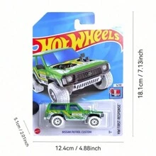 Mattel HotWheels 1:64 比例赛车玩具，适合儿童和收藏家生日圣诞礼物保时捷汽车玩具宝马玩具车卡丁车、越野车、商用车，多种类型可供选择 - 25B#31X-34 - 查看 6