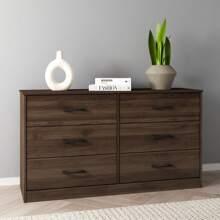 Mainstays Ardent 6 Drawer Dresser, White - Brown - View 7