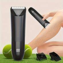 Men's Body Trimmer, Electric Shaver, Electric Inguinal And Hair Trimmer, Ceramic Blade Male Hygiene Shaver Trimmer, Full Body Beauty Battery Capacity 500mAh - Black - View 10