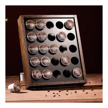 K Cup Holder, Kcup Coffee Pods Holder,  Wooden K Cup Holders Holds 25 Pods, K Cup Storage Rack Made Of Wood And Acrylic, For Coffee Bar Accessories Decor And Home - Multicolor - View 9