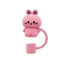 1/4/5/6/8pcs Cartoon Cute Animal Silicone Straw Cover For Cup,Reusable Straw Cover Airtight And Dustproof Drinking Straw Cover Splashproof Straw Cute Cover Accessories Home Room Decoration Party - Multicolor - View 15