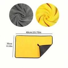 Paño extra grande para lavar y secar autos, de color gris-amarillo, ultrasuave, grande, grueso y de secado rápido. Paño de limpieza y secado de autos extra grande de 30*30cm, 60*160cm para autos y camiones