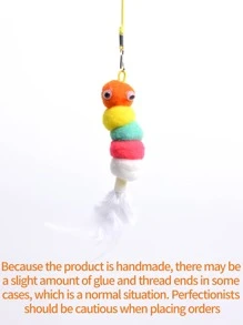Hanging Door Cartoon Graphic Cat Teaser Toy Cat Toys For Indoor Cats Random - Multicolor - View 10