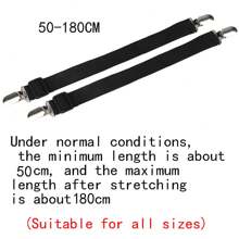 1 Pair Adjustable Elastic Bed Sheet Clip Mattress Gripping Fastener Holder Strap, Bed Sheet Fixator