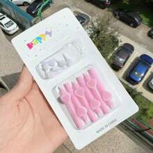 1 Box Of 6pcs Short Stem Flower & Heart Cake Candles, Multi-Color Options (Colorful, Red, Pink), Cute Cartoon Sunflower Decor Candles Ideal For Birthday, Christmas, Party Cupcake & Cake Decoration Gifts Graduation